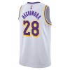 Dres Los Angeles Lakers Rui Hachimura 28 Nike 2022-23 Association Edition Bijela Swingman